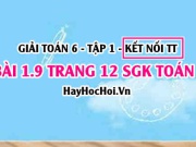 Bài 1.9 SGK Toán 6 tập 1 Kết nối tri thức